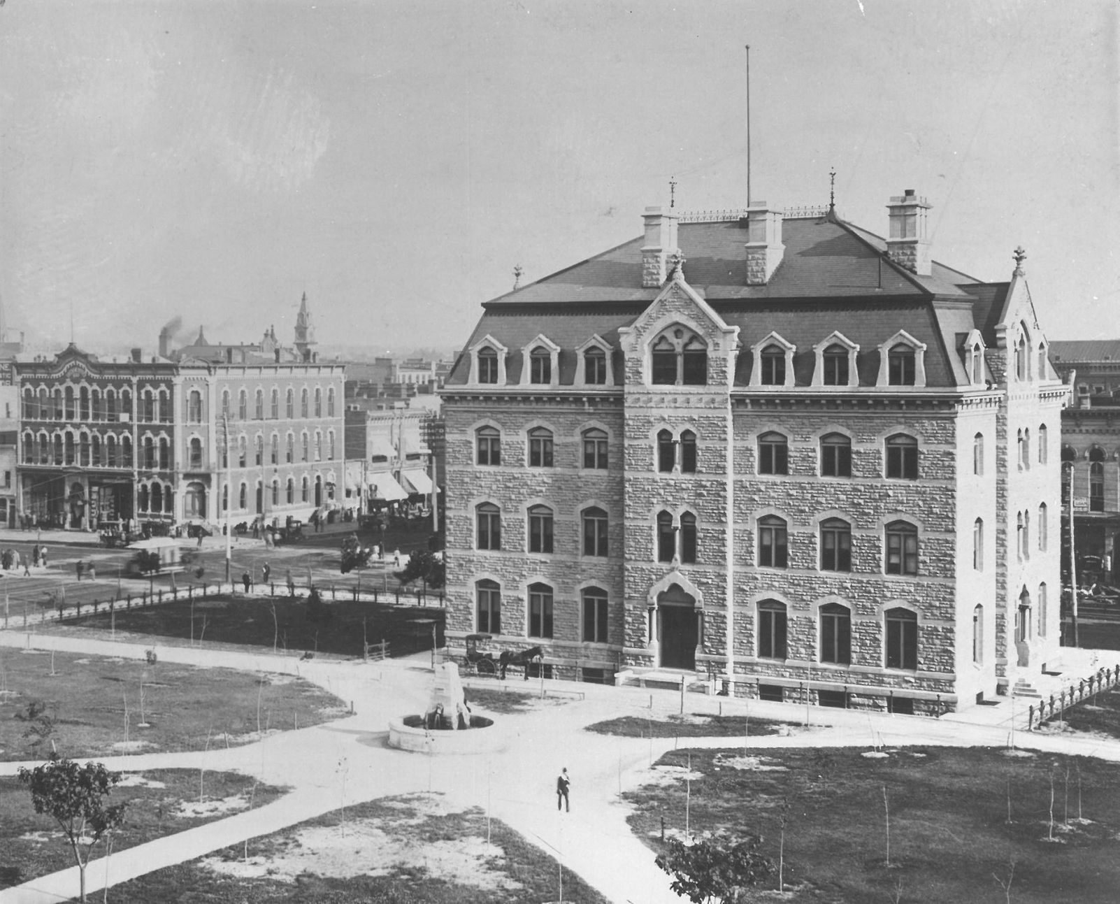 City hall in 1890